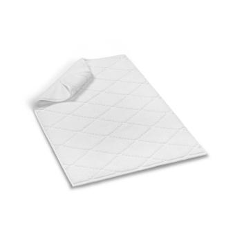 Biały bawełniany dywanik łazienkowy Foutastic Diamond, 50x80 cm