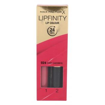 Max Factor Lipfinity Lip Colour 4,2 g pomadka dla kobiet Uszkodzone pudełko 024 Stay Cheerful