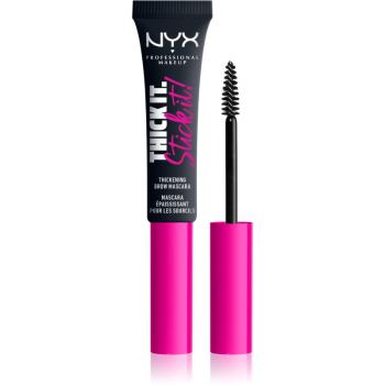 NYX Professional Makeup Thick it Stick It Brow Mascara tusz do brwi odcień 08 - Black 7 ml