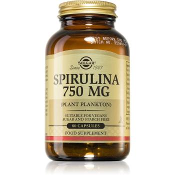 Solgar Spirulina 750 mg Naturalny przeciwutleniacz 80 caps.