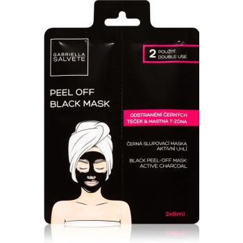 Gabriella Salvete Face Mask Black Peel Off czarna maseczka peelingująca do twarzy 2x8 ml