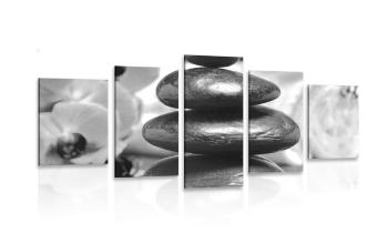 5-częściowy obraz relaksujące kamienie Zen - 100x50