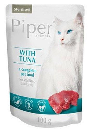 PIPER Sterilised Tuńczyk saszetka 100 g mokra karma dla kotów po sterylizacji