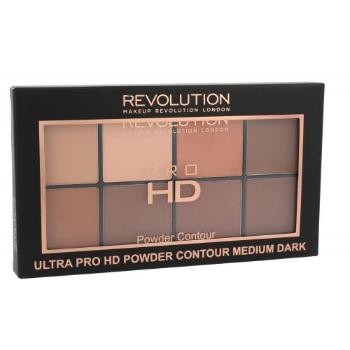 Makeup Revolution London Ultra Pro HD Powder Contour Palette 20 g paletka do konturowania dla kobiet Medium Dark