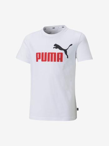Puma ESS+ 2 Col Logo Koszulka dziecięce Biały