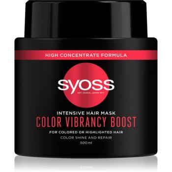 Syoss Color Boost odżywcza maska do włosów dla uzyskania lśniącego koloru włosów 500 ml