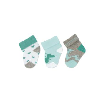 Sterntaler First Baby Socks 3-Pack Hearts White