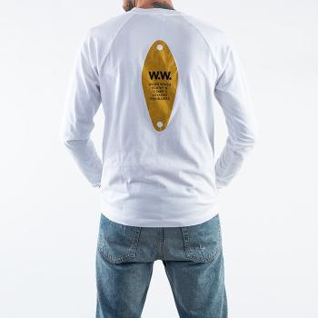 Koszulka męska Wood Wood Han Long Sleeve 12035408-2334 BRIGHT WHITE