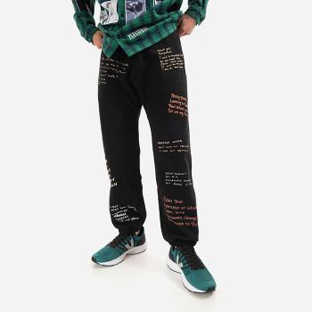 Spodnie męskie PLEASURES Remote Sweat Pants P21W026-BLACK