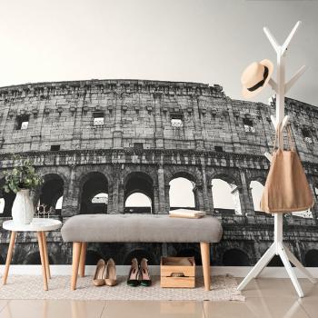 Samoprzylepna fototapeta Koloseum w czerni i bieli - 300x200