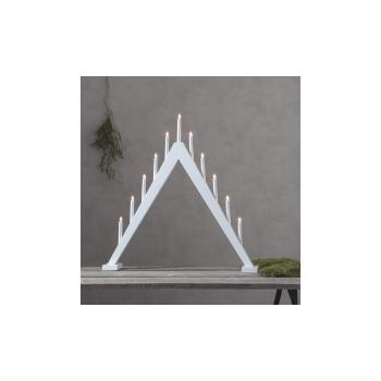 Biały świąteczny świecznik LED Star Trading Trill, wys. 79 cm