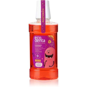 Ecodenta Super + odświeżający płyn do płukania jamy ustnej dla dzieci smak Strawberry 250 ml