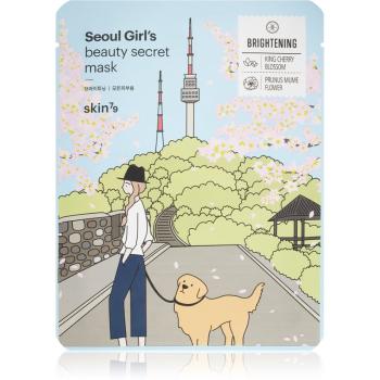 Skin79 Seoul Girl's Beauty Secret maseczka płócienna o działaniu rozjaśniającym i nawilżającym 20 g