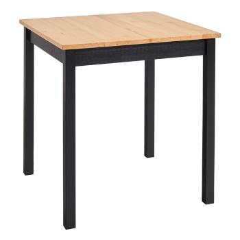 Stół z drewna sosnowego z czarną konstrukcją Bonami Essentials Sydney, 70x70 cm