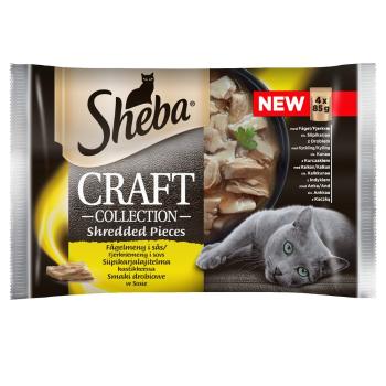 SHEBA Craft Collection Smaki Drobiowe 52x85g karma dla kotów w sosie (z drobiem, z kurczakiem, z indykiem, z kaczką)