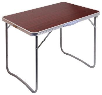 Składany stół kempingowy BALATON - brązowy - Rozmiar 80 x 60 x 66 cm, 3,8 kg