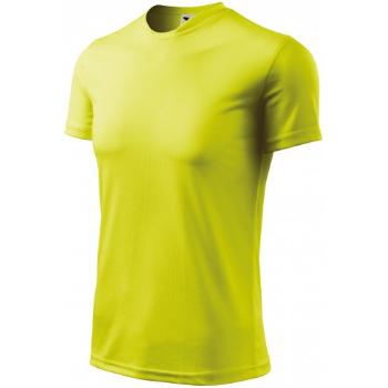 Koszulka sportowa dla dzieci, neonowy żółty, 134cm / 8lat