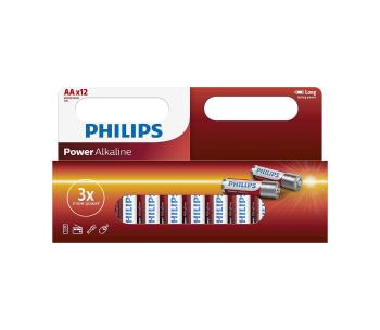 Philips LR6P12W/10 - 12 ks Bateria alkaliczna AA POWER ALKALINE 1,5V