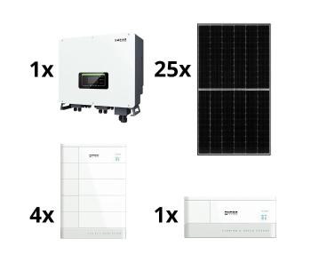Zestaw solarny SOFAR Solar-10kWp JINKO+10kW inwerter hybrydowy 3f+10,24 kWh bateria