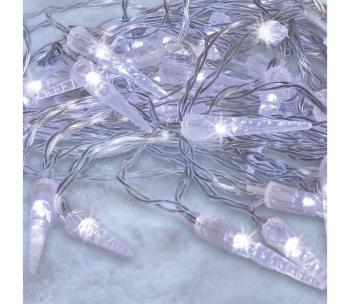 Brilagi - LED Zewnętrzny łańcuch bożonarodzeniowy 50xLED/8 funkcji/3xAA 8m IP44 chłodna biel