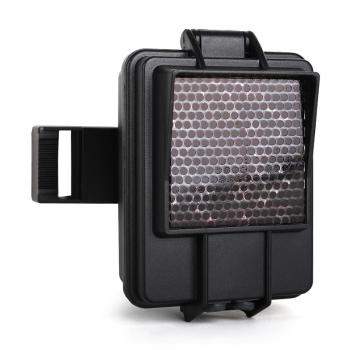 DURAMAXX IR-Booster, lampa błyskowa z podczerwienią do kamer myśliwskich, fotopułapek, czarna