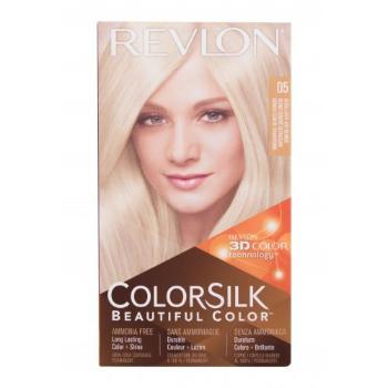 Revlon Colorsilk Beautiful Color farba do włosów Farba do włosów 59,1 ml + utleniacz 59,1 ml + odżywka 11,8 ml + rękawiczki 05 Ultra Light Ash Blonde