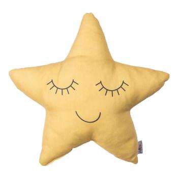 Żółta poduszka dziecięca z domieszką bawełny Mike & Co. NEW YORK Pillow Toy Star, 35x35 cm