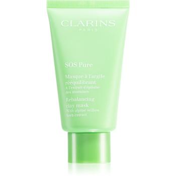 Clarins SOS Pure Rebalancing Clay Mask maseczka z glinki do skóry tłustej i mieszanej 75 ml