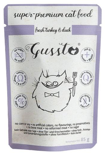 GUSSTO Cat Fresh Turkey &amp; Duck mokra karma dla kotów indyk i kaczka 85 g