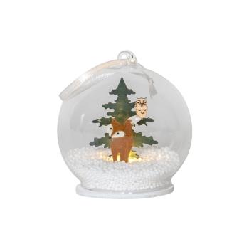 Świąteczna wisząca dekoracja świetlna LED Star Trading Christmas Forest, ø 8 cm
