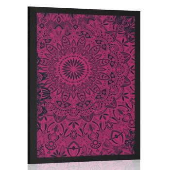 Plakat stylowa Mandala - 40x60 black