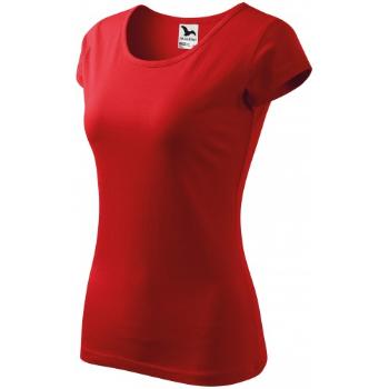 Koszulka damska z bardzo krótkimi rękawami, czerwony, M