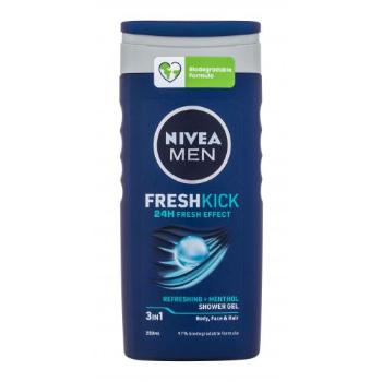Nivea Men Fresh Kick Shower Gel 3in1 250 ml żel pod prysznic dla mężczyzn