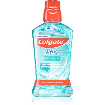 Colgate Plax Active Sea Salt płyn do płukania jamy ustnej przeciw płytce nazębnej bez alkoholu 500 ml