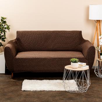 4Home Multielastyczny pokrowiec na kanapę Comfort Plus brązowy, 140 - 180 cm, 140 - 180 cm