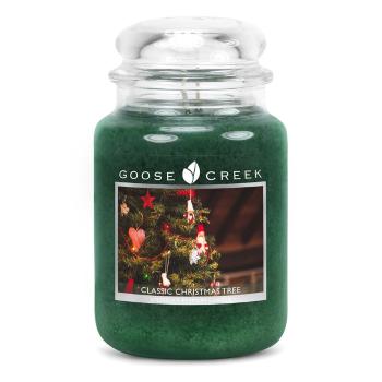 Świeczka zapachowa w szklanym pojemniku Goose Creek Choinka, 150 h