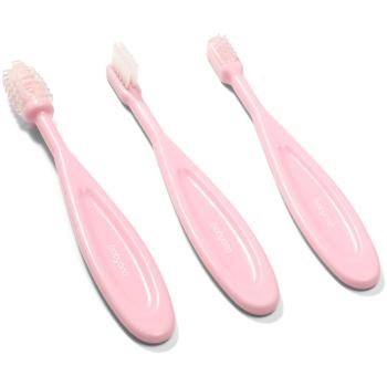 BabyOno Toothbrush szczotka do zębów dla dzieci Pink 3 szt.