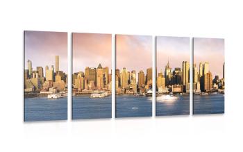5-częściowy obraz wyjątkowy Nowy Jork - 100x50
