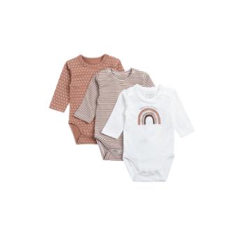Hust & Claire Long Sleeve Body Base Mocca 3 pack
