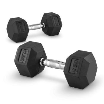 Capital Sports Hexbell, hantle jednoręczne, dumbbell, 2 × 12,5 kg