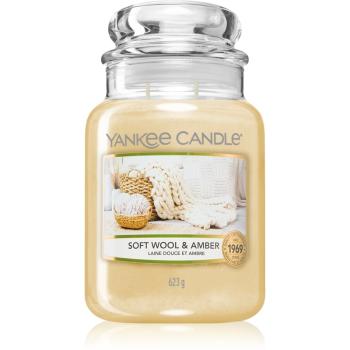 Yankee Candle Soft Wool & Amber świeczka zapachowa 623 g