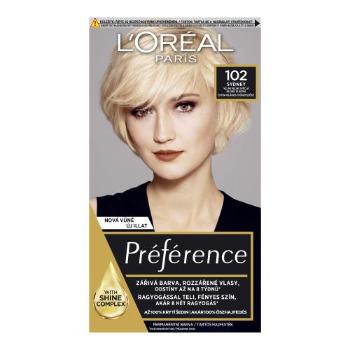 L'Oréal Paris Préférence Féria 60 ml farba do włosów dla kobiet 102 Iridescent Pearl Blonde