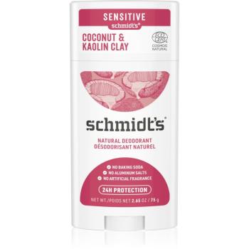 Schmidt's Coconut & Kaolin Clay dezodorant w sztyfcie 24 godz. 75 g
