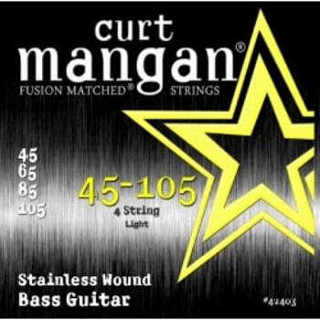 Curt Mangan 45-105 Stainless Steel Wound 42403 Struny Do Gitary Basowej