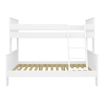 Białe piętrowe łóżko dziecięce 120x200 cm Alba – Tvilum