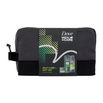 Dove Men + Care Extra Fresh Self Care Gift Set zestaw Żel pod prysznic 250 ml + anrtyperspirant 150 ml + mydło w kostce 90 g + kosmetyczka M