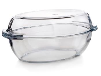 Szklana miska do zapiekania - przezroczysty - Rozmiar 4l, 35x20x10cm