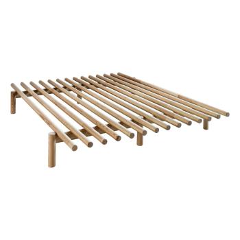 Łóżko dwuosobowe z drewna sosnowego Karup Design Pace Natural, 160x200 cm