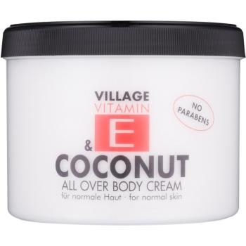 Village Vitamin E Coconut krem do ciała bez parabenów 500 ml