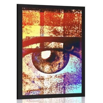 Plakat surrealistyczne oko - 40x60 black